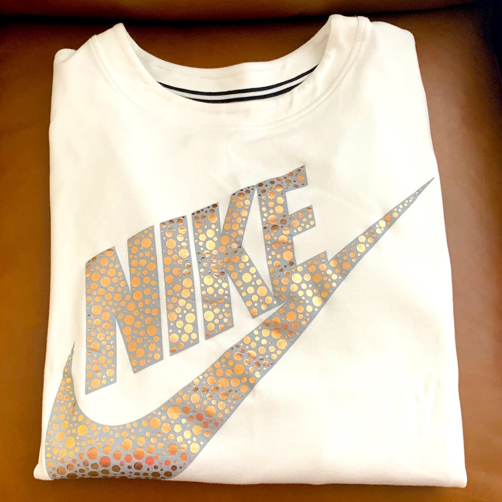 Nike Metallic Swoosh Crew Pullover